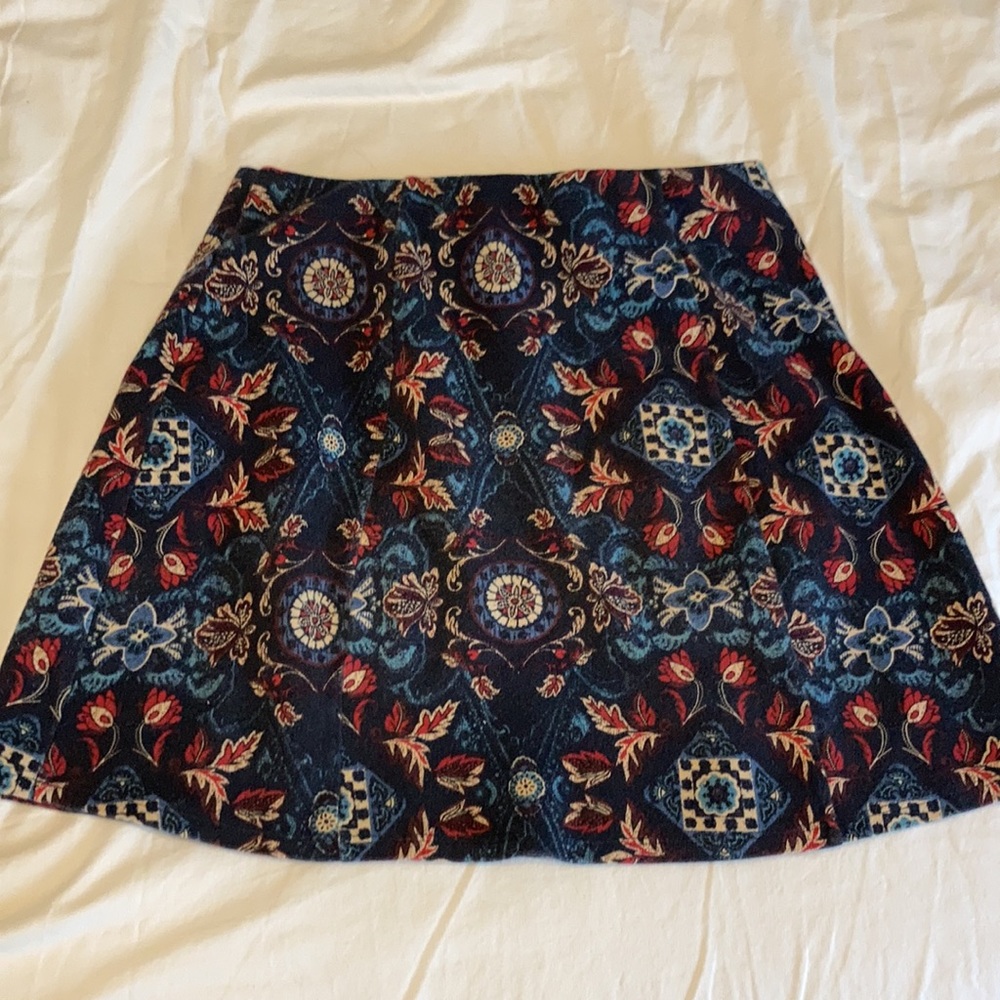 Hollister Navy Printed Skirt S - Picture 4 of 5